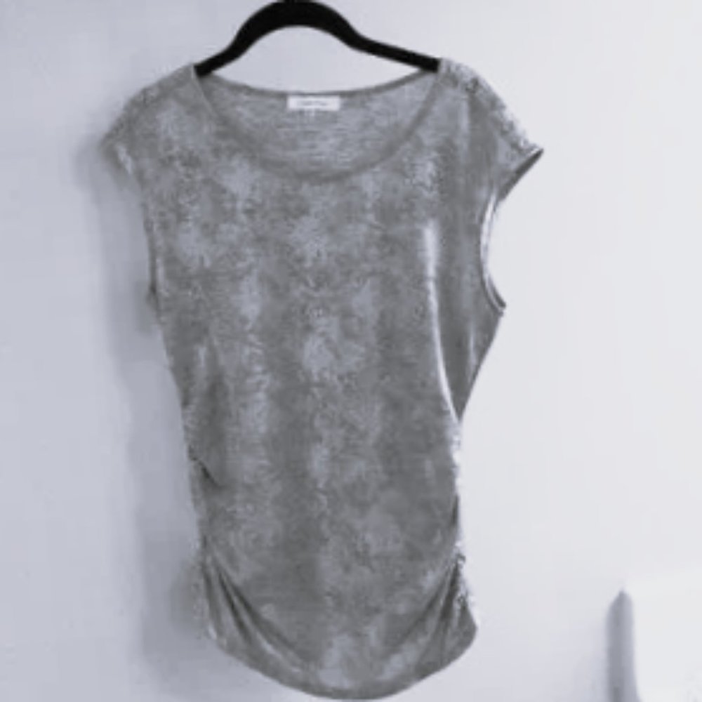 Calvin Klein Metallic/Shimmer Snakeskin Tshirt Size S